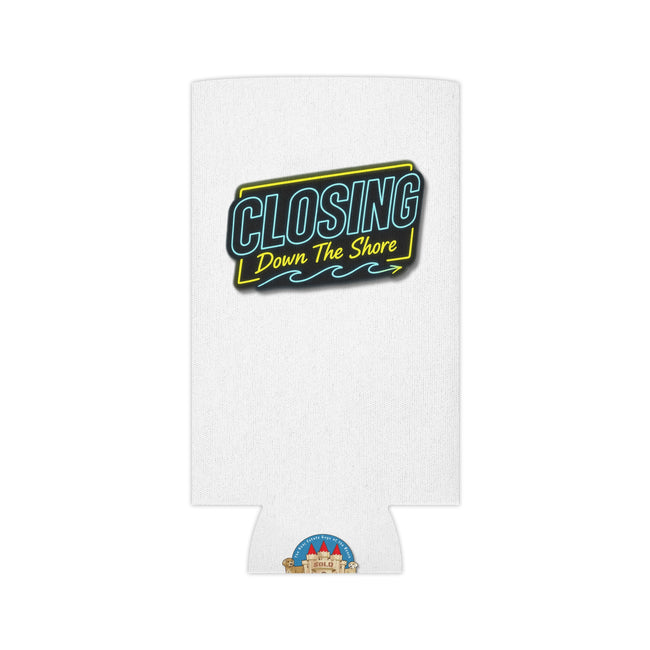 Can Cooler - "Closing Down The Shore" Retro Beach Can Koozie