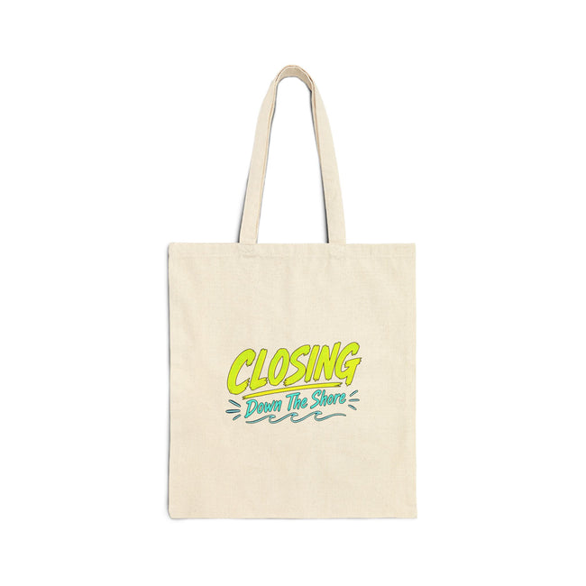 Canvas Tote Bag — "Closing Down The Shore" & Shore Scene Realtor Promotional Tote