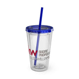 Sunsplash 16oz Tumbler with Straw — Real Estate 'The OShea Group' Logo Cold Cup