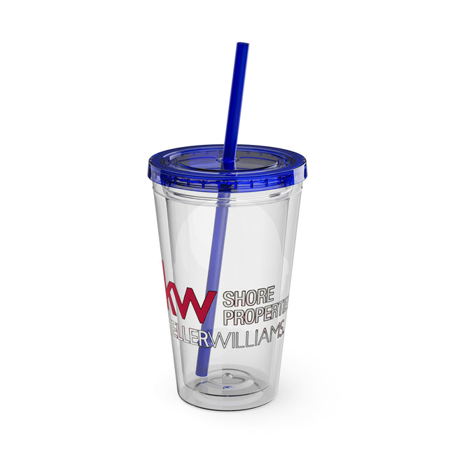 Sunsplash 16oz Tumbler with Straw — Real Estate 'The OShea Group' Logo Cold Cup