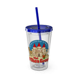 Sunsplash 16oz Tumbler with Straw — Real Estate 'The OShea Group' Logo Cold Cup