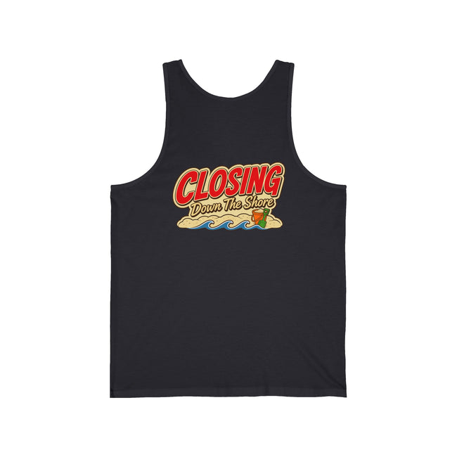 Closing Down The Shore Tank Top — Vintage Beach Real Estate Closing Shirt