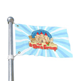 Double-Sided Garden Flag — The O'Shea Group Sandcastle Design