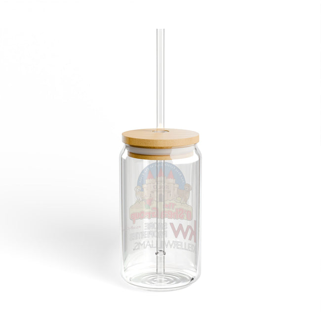 16oz Promotional Sipper Glass with Straw — KW Keller Williams Real Estate Logo