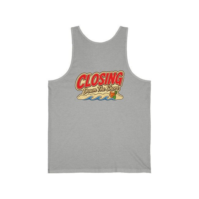 Closing Down The Shore Tank Top — Vintage Beach Real Estate Closing Shirt