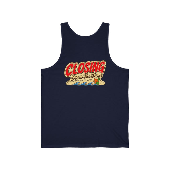 Closing Down The Shore Tank Top — Vintage Beach Real Estate Closing Shirt