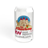 16oz Promotional Sipper Glass with Straw — KW Keller Williams Real Estate Logo