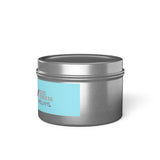 Keller Williams Branded Tin Candle — Beachy Sandcastle Scent (Custom Logo)
