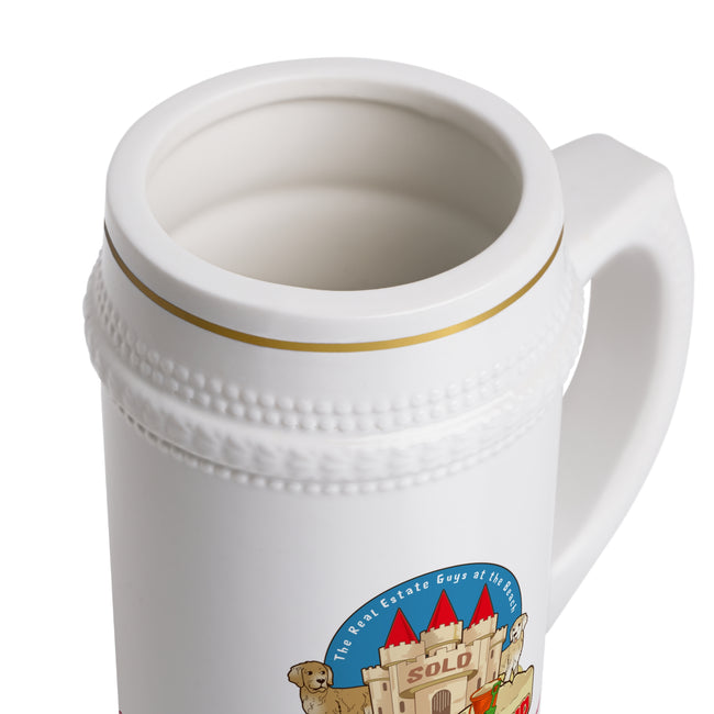 Custom Ceramic Beer Stein Mug — Keller Williams Real Estate Team Logo