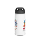 Patriotic Kwanzaa Stainless Steel Water Bottle — USA Afrocentric Holiday Design