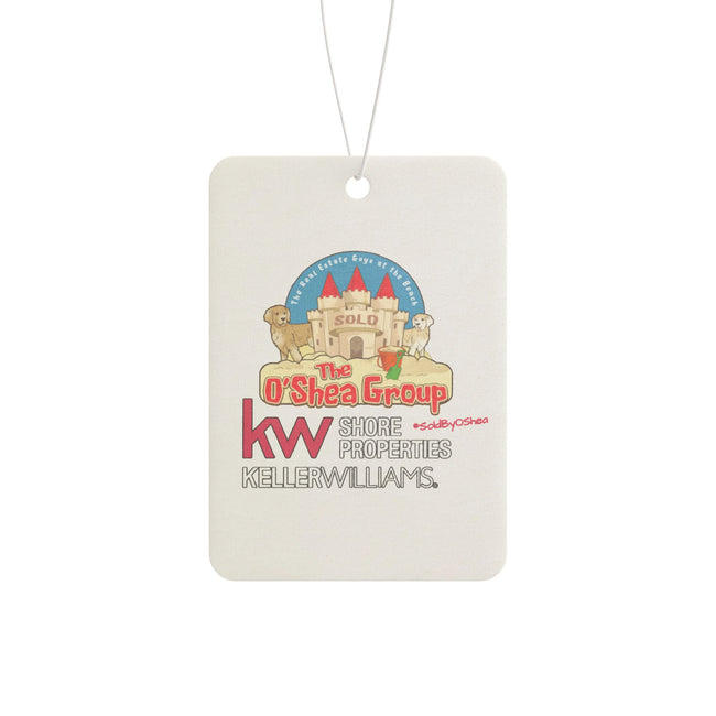 Branded Car Air Freshener — KW O'Shea Group Logo Scented Tag