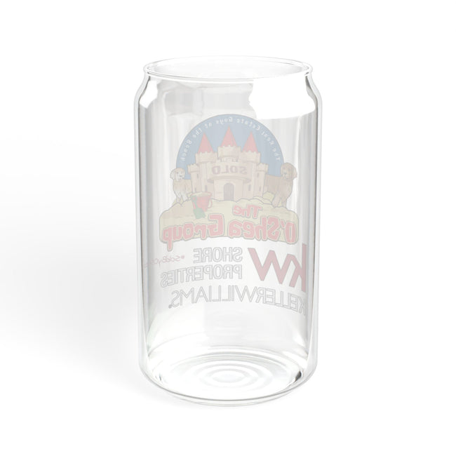 16oz Promotional Sipper Glass with Straw — KW Keller Williams Real Estate Logo