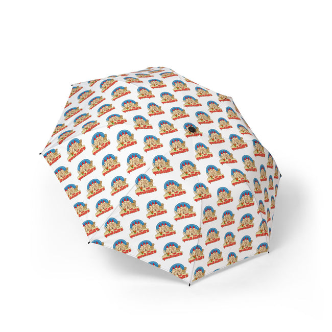 Foldable Umbrella — Cute Rainbow Baby Pattern, Compact Semi-Automatic Travel Umbrella