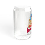 16oz Promotional Sipper Glass with Straw — KW Keller Williams Real Estate Logo