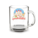 Glass Mug — Personalized Castle & Puppies Logo Coffee Mug (10 oz)