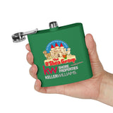 Flask — Keller Williams "The O'Shea Group" Sandcastle Logo Stainless Steel 6oz