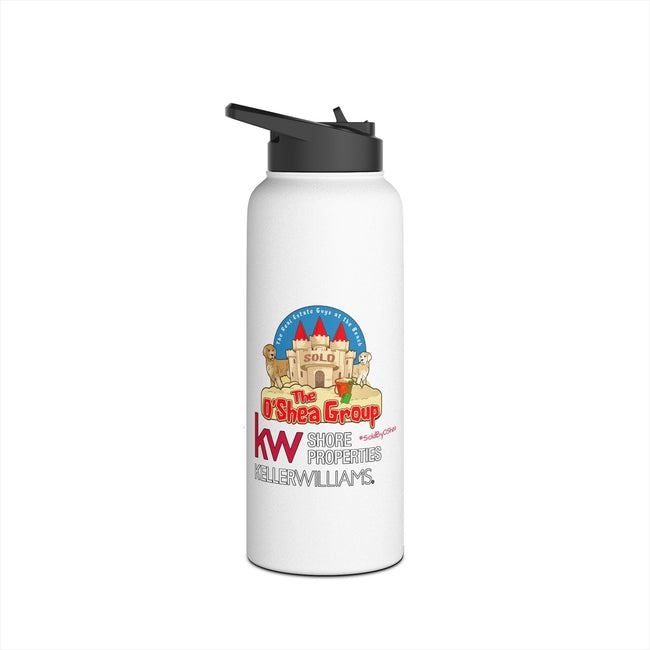Patriotic Kwanzaa Stainless Steel Water Bottle — USA Afrocentric Holiday Design
