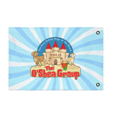 Double-Sided Garden Flag — The O'Shea Group Sandcastle Design