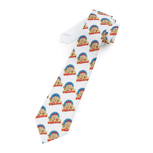 Necktie — Retro Rainbow Happy Camper Pattern Tie