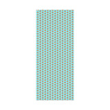 Gift Wrap Paper — Retro Beach Castle Pattern (Bright Aqua)