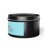 Keller Williams Branded Tin Candle — Beachy Sandcastle Scent (Custom Logo)