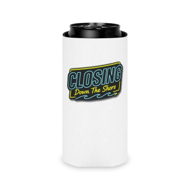 Can Cooler - "Closing Down The Shore" Retro Beach Can Koozie
