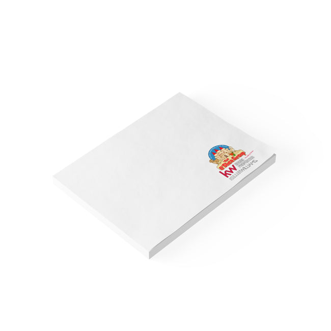 Branded Real Estate Square Sticky Notes — KW O'Shea Group Logo Notepads