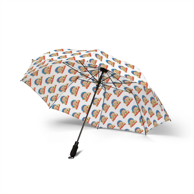 Foldable Umbrella — Cute Rainbow Baby Pattern, Compact Semi-Automatic Travel Umbrella