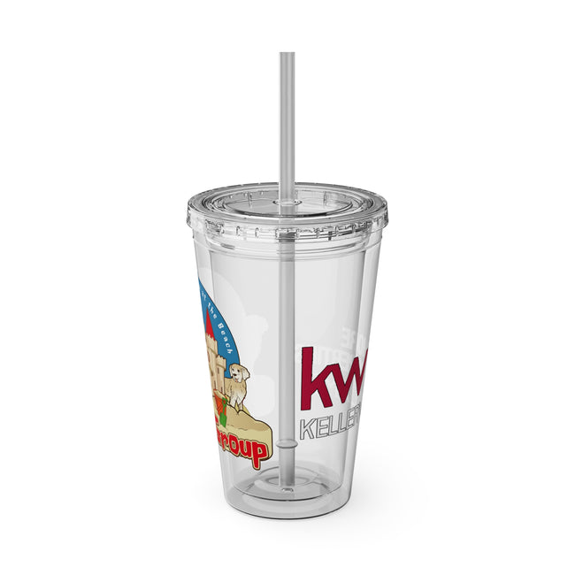 Sunsplash 16oz Tumbler with Straw — Real Estate 'The OShea Group' Logo Cold Cup