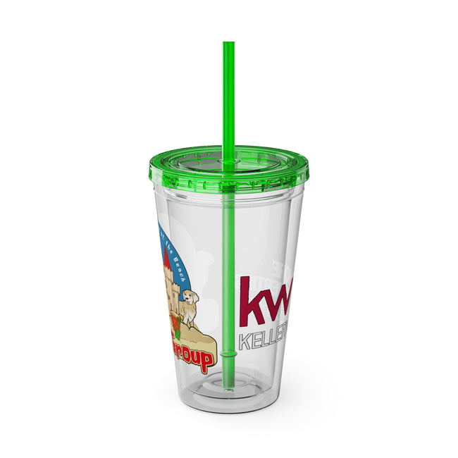 Sunsplash 16oz Tumbler with Straw — Real Estate 'The OShea Group' Logo Cold Cup