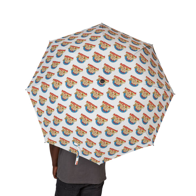 Foldable Umbrella — Cute Rainbow Baby Pattern, Compact Semi-Automatic Travel Umbrella