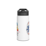 Patriotic Kwanzaa Stainless Steel Water Bottle — USA Afrocentric Holiday Design