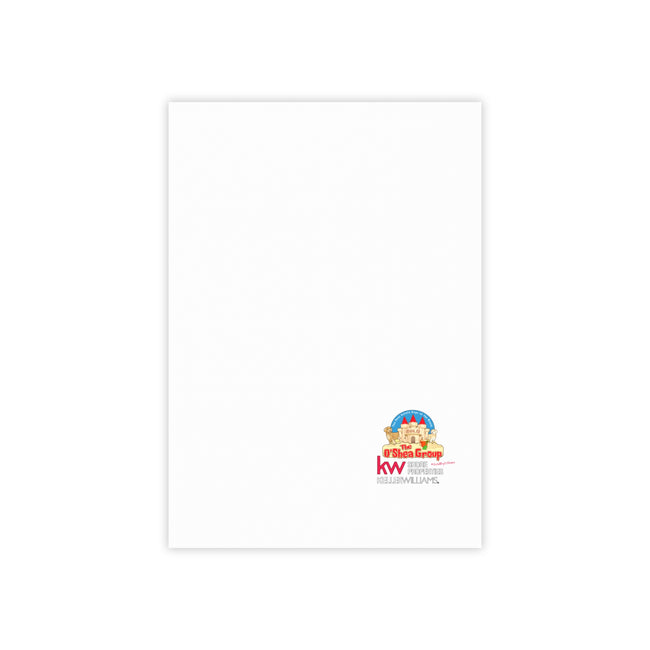 Branded Real Estate Square Sticky Notes — KW O'Shea Group Logo Notepads