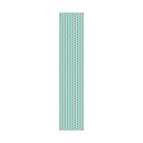 Gift Wrap Paper — Retro Beach Castle Pattern (Bright Aqua)
