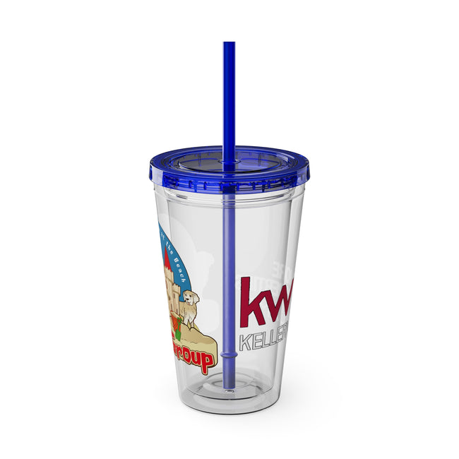 Sunsplash 16oz Tumbler with Straw — Real Estate 'The OShea Group' Logo Cold Cup