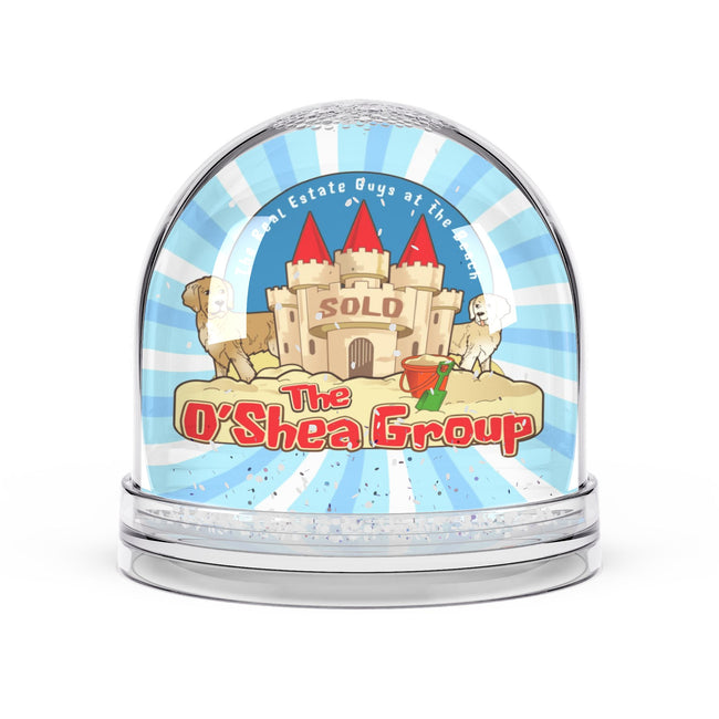 Real Estate Snow Globe - 'The O'Shea Group' Sold Castle Keepsake