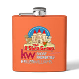 Flask — Keller Williams "The O'Shea Group" Sandcastle Logo Stainless Steel 6oz
