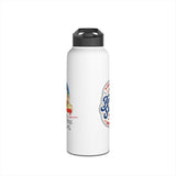 Patriotic Kwanzaa Stainless Steel Water Bottle — USA Afrocentric Holiday Design