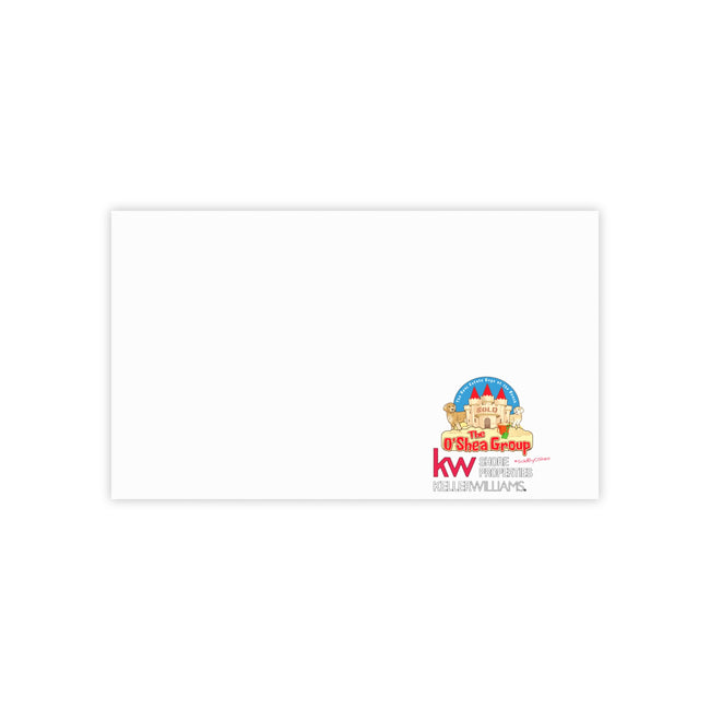 Branded Real Estate Square Sticky Notes — KW O'Shea Group Logo Notepads
