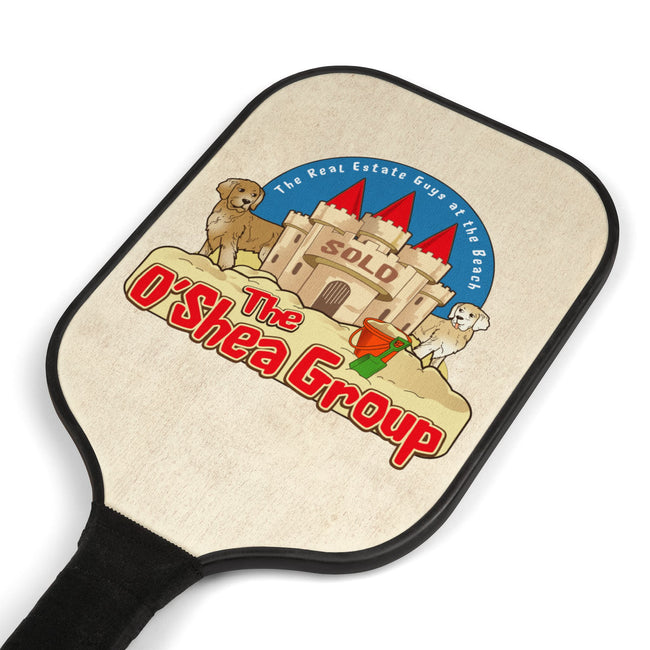 Pickleball Paddles Set — Personalized 'The O'Shea Group' Sandcastle Design Kit