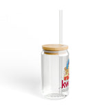 16oz Promotional Sipper Glass with Straw — KW Keller Williams Real Estate Logo