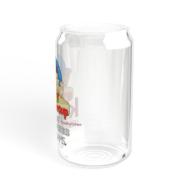 16oz Promotional Sipper Glass with Straw — KW Keller Williams Real Estate Logo