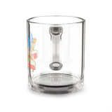 Glass Mug — Personalized Castle & Puppies Logo Coffee Mug (10 oz)