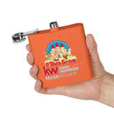 Flask — Keller Williams "The O'Shea Group" Sandcastle Logo Stainless Steel 6oz