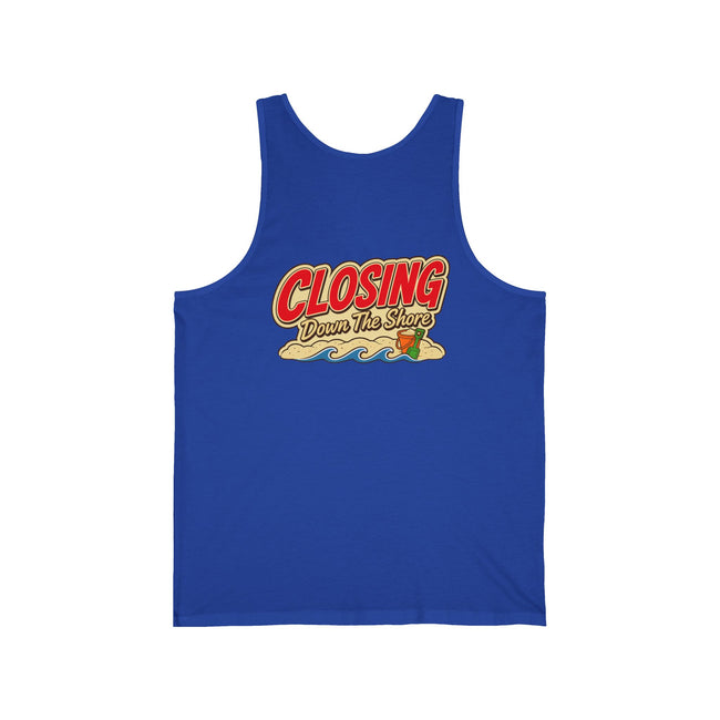 Closing Down The Shore Tank Top — Vintage Beach Real Estate Closing Shirt