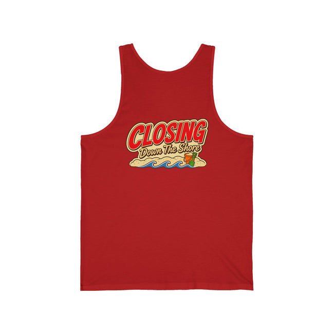 Closing Down The Shore Tank Top — Vintage Beach Real Estate Closing Shirt