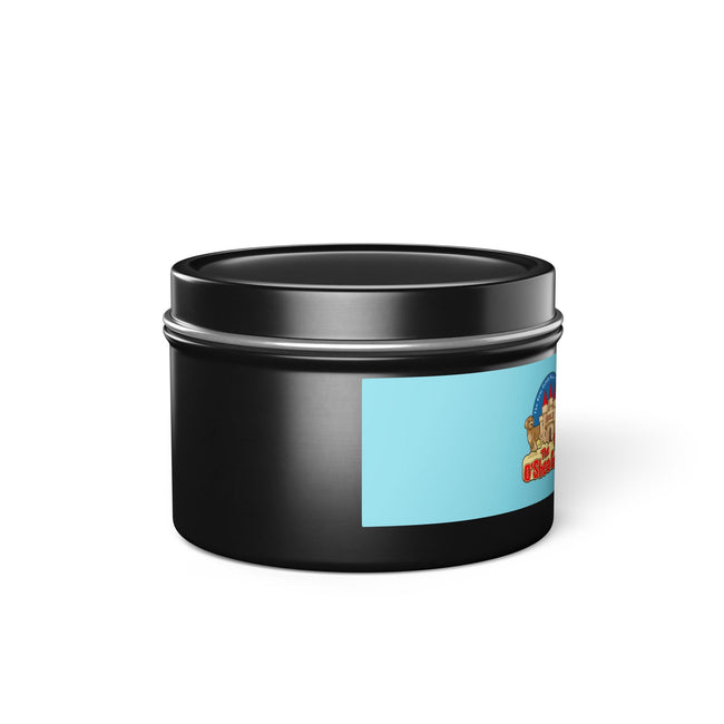 Keller Williams Branded Tin Candle — Beachy Sandcastle Scent (Custom Logo)