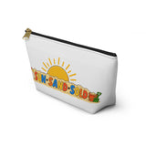 Beach Sunshine Accessory Pouch — 'Sun Sand Sold' T-Bottom Cosmetic Bag