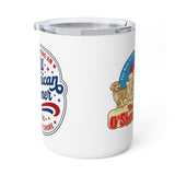 Insulated Coffee Mug - Patriotic American Summer Travel Tumbler (10 oz)