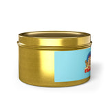 Keller Williams Branded Tin Candle — Beachy Sandcastle Scent (Custom Logo)